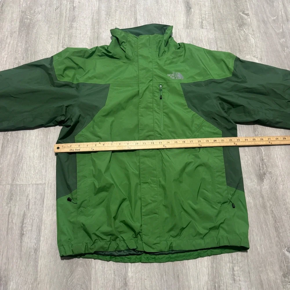 The North Face Gore-Tex Rain Jacket Mens Medium Green Waterproof Shell no Hood